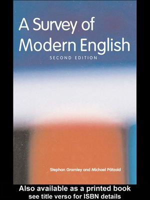 cover image of A Survey of Modern English